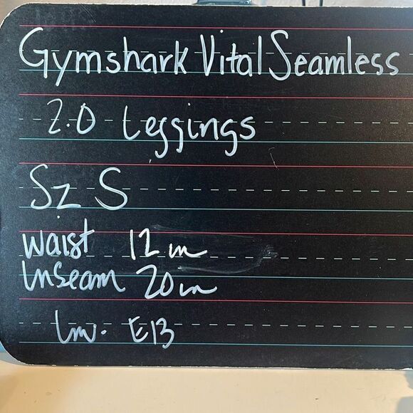 Gymshark Women's Vital Seamless Leggings in Black Marl Size Small - Picture 7 of 7